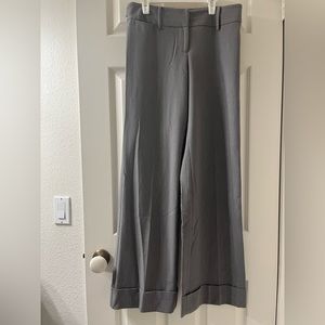 ann taylor loft women’s gray boot cut cuffed pants